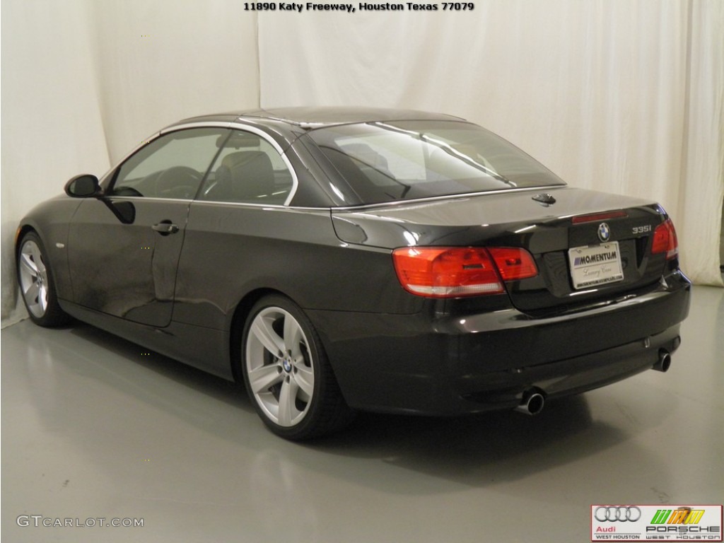 2008 3 Series 335i Convertible - Black Sapphire Metallic / Saddle Brown/Black photo #21
