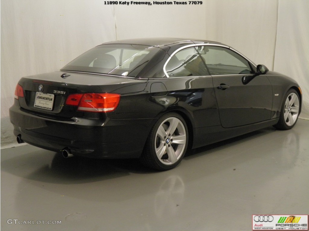 2008 3 Series 335i Convertible - Black Sapphire Metallic / Saddle Brown/Black photo #22