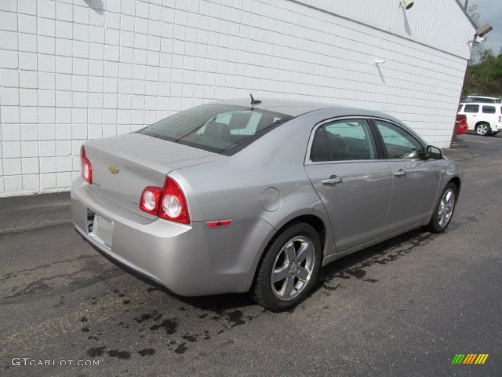 2008 Malibu LTZ Sedan - Silverstone Metallic / Ebony/Brick Red photo #7