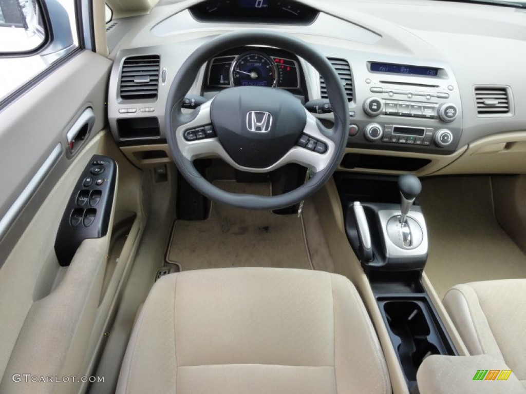 2006 Honda Civic Hybrid Sedan Ivory Dashboard Photo #64447719