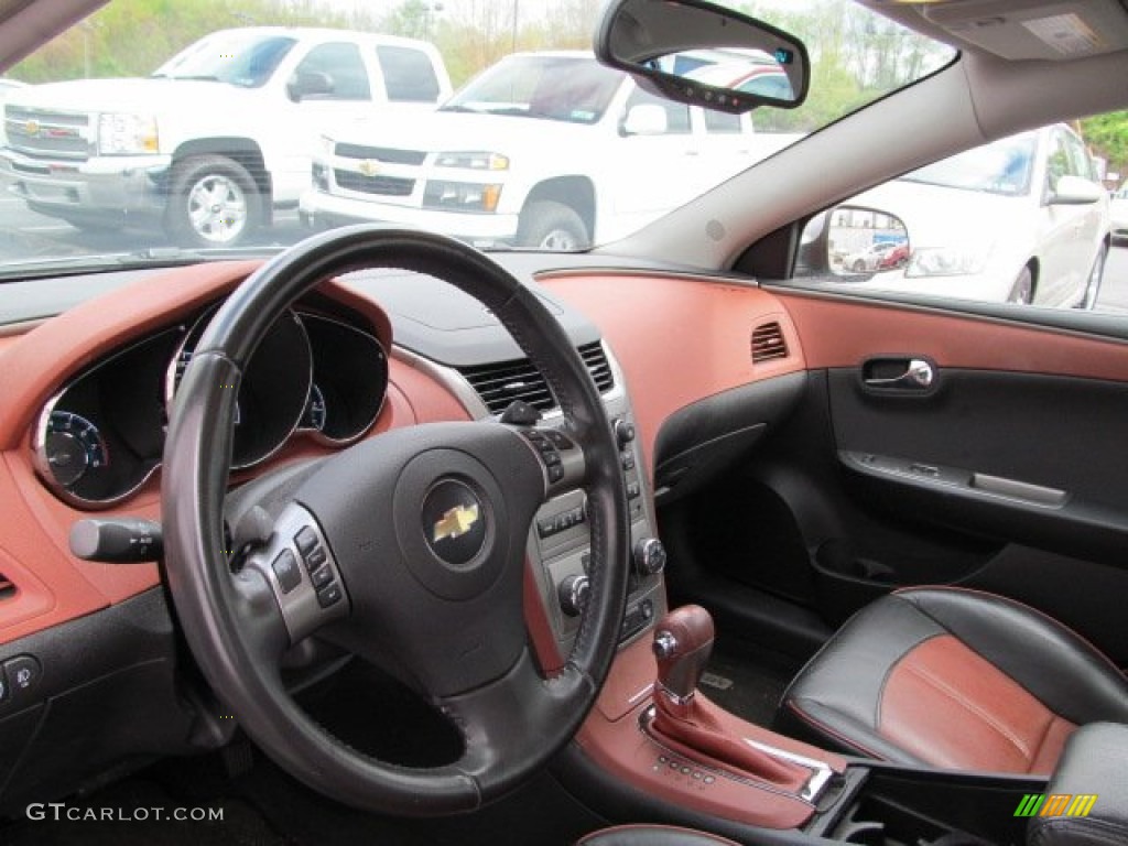 2008 Malibu LTZ Sedan - Silverstone Metallic / Ebony/Brick Red photo #9