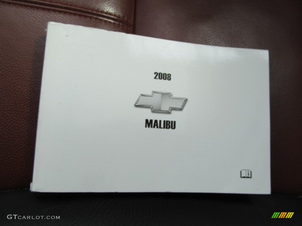 2008 Malibu LTZ Sedan - Silverstone Metallic / Ebony/Brick Red photo #22