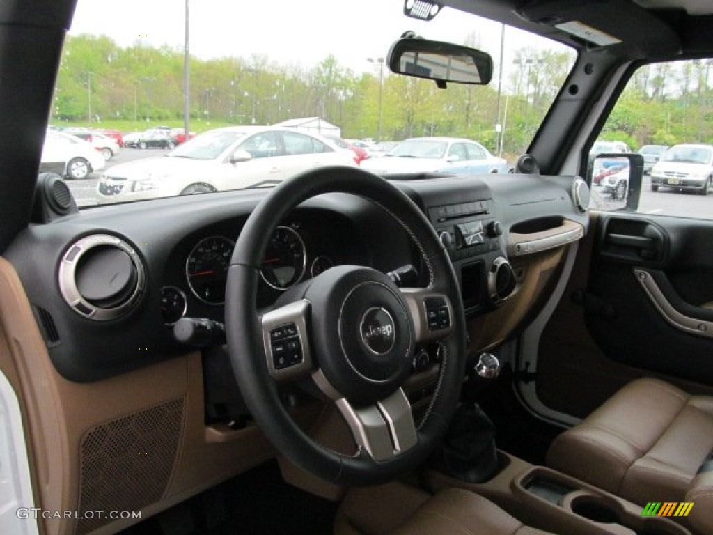 2011 Wrangler Mojave 4x4 - Bright White / Black/Dark Saddle photo #11