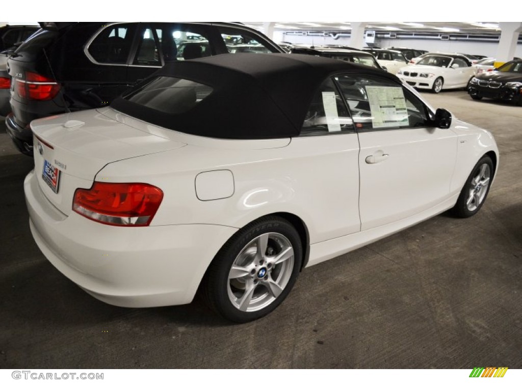 2012 1 Series 128i Convertible - Alpine White / Black photo #4