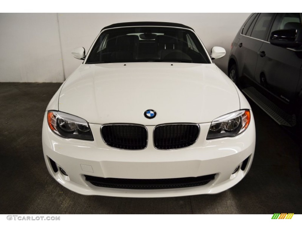2012 1 Series 128i Convertible - Alpine White / Black photo #7