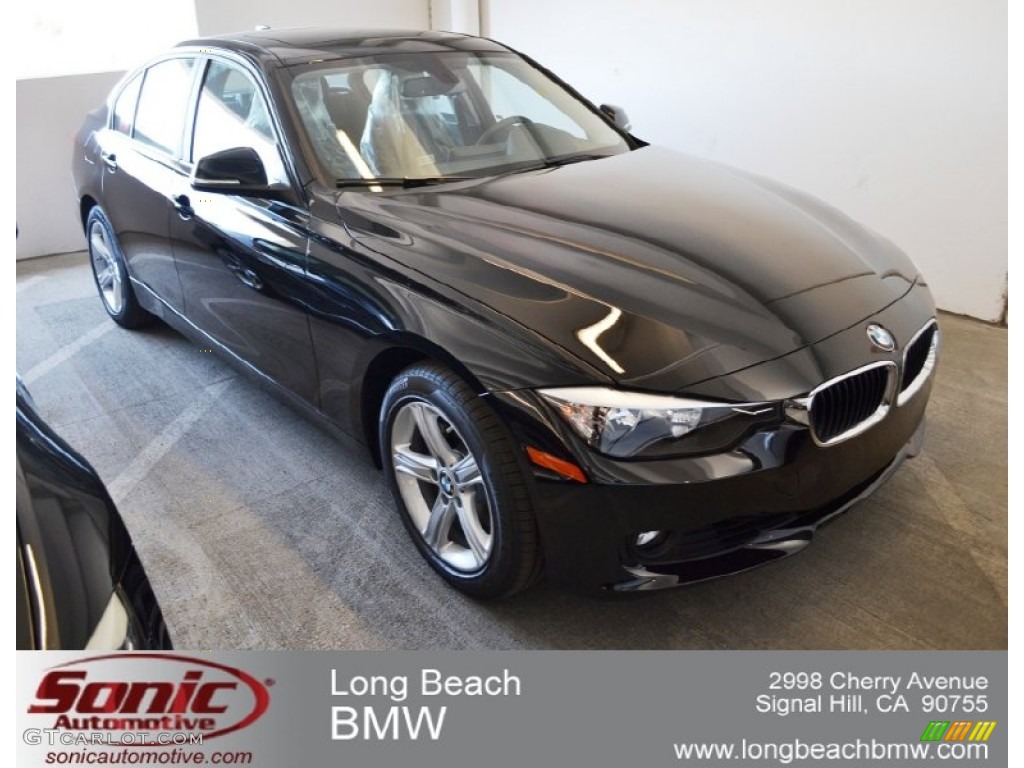 2012 3 Series 328i Sedan - Jet Black / Black photo #1