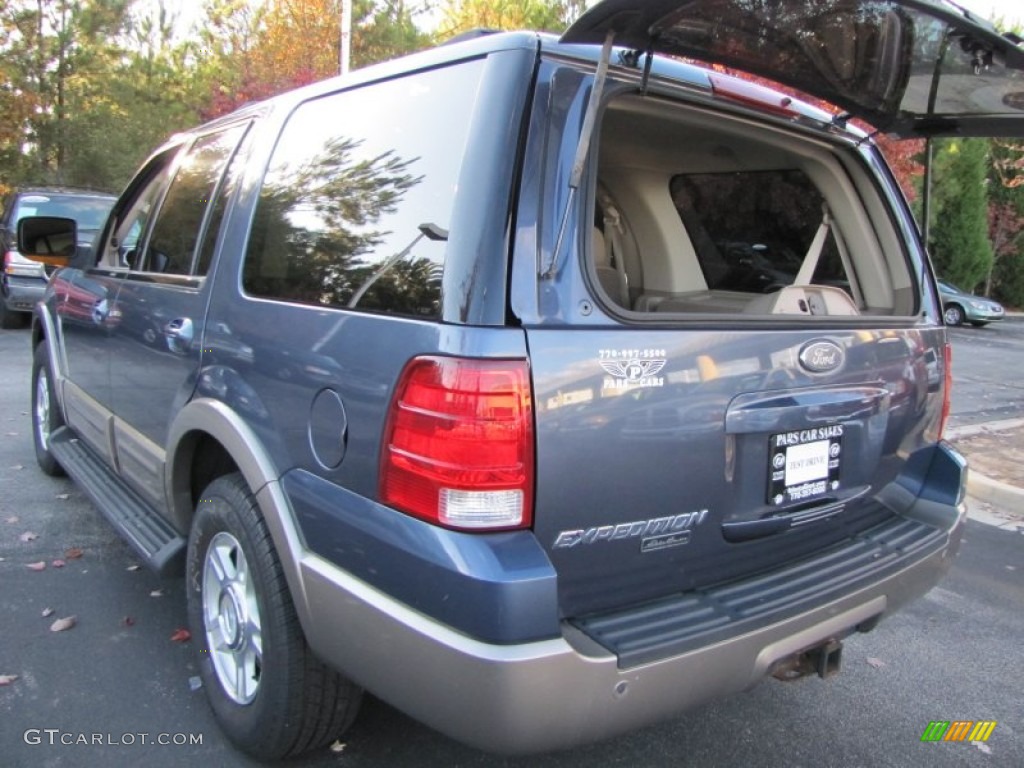 2003 Expedition Eddie Bauer 4x4 - Medium Wedgewood Blue Metallic / Medium Parchment photo #9