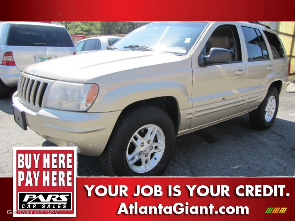 2000 Grand Cherokee Limited - Champagne Pearlcoat / Camel photo #1