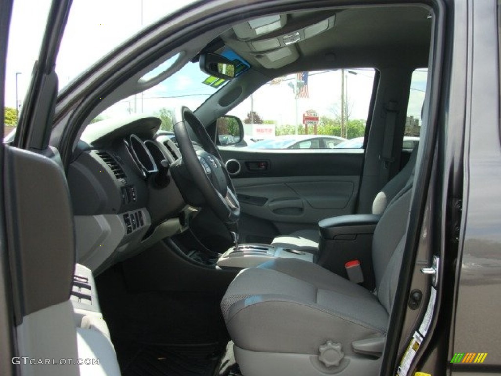 2012 Tacoma V6 Double Cab 4x4 - Magnetic Gray Mica / Graphite photo #7