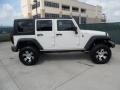 2007 Stone White Jeep Wrangler Unlimited X 4x4  photo #2