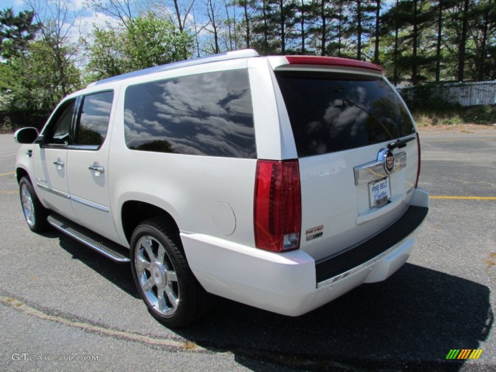 2011 Escalade ESV Luxury AWD - White Diamond Tricoat / Ebony/Ebony photo #5