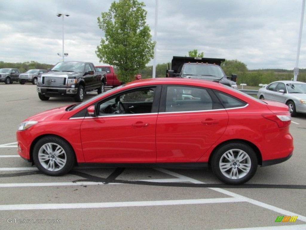 2012 Focus SEL Sedan - Race Red / Charcoal Black photo #6