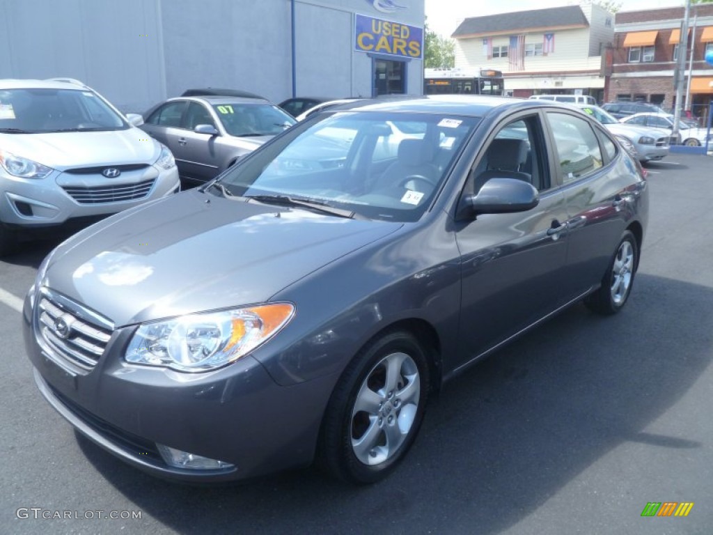 2009 Elantra SE Sedan - Carbon Gray / Gray photo #2