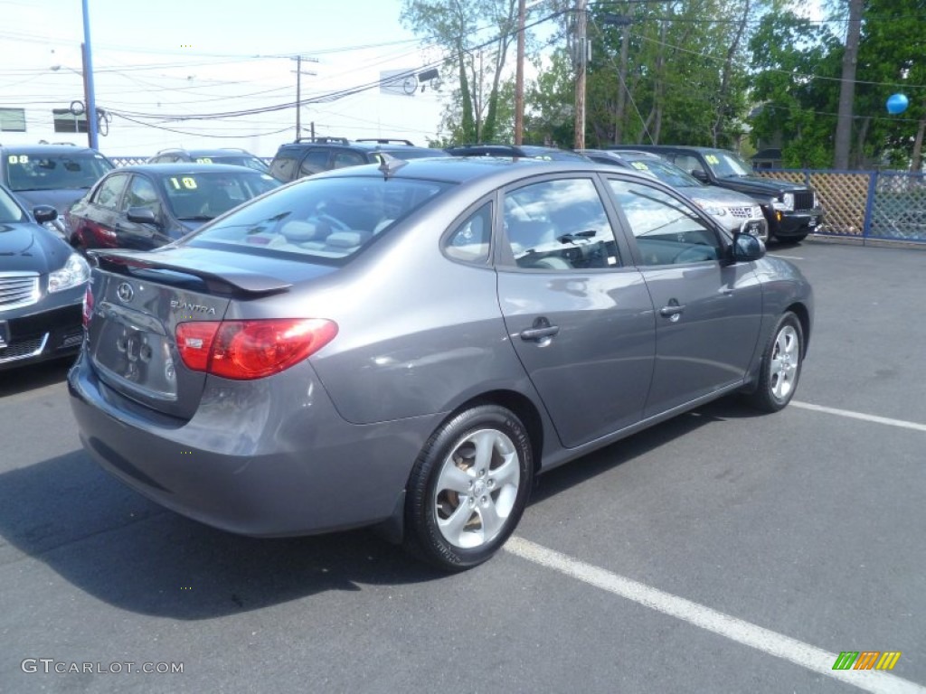 2009 Elantra SE Sedan - Carbon Gray / Gray photo #4