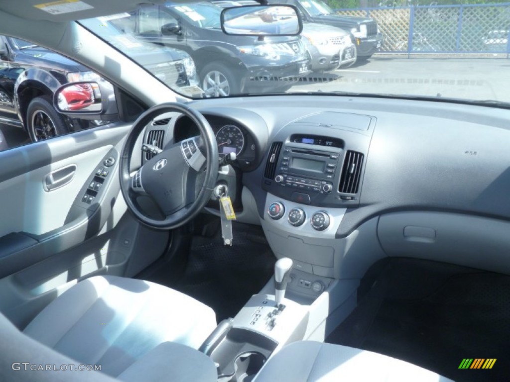 2009 Elantra SE Sedan - Carbon Gray / Gray photo #8