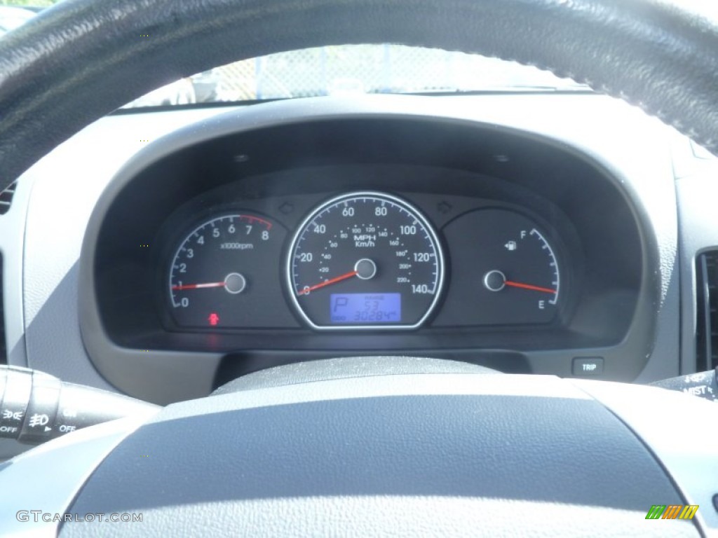 2009 Elantra SE Sedan - Carbon Gray / Gray photo #9
