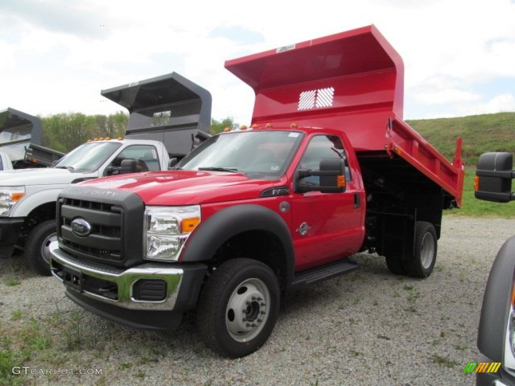 Vermillion Red 2012 Ford F450 Super Duty XL Regular Cab Chassis Exterior Photo #64454577