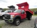 Vermillion Red 2012 Ford F450 Super Duty XL Regular Cab Chassis Exterior