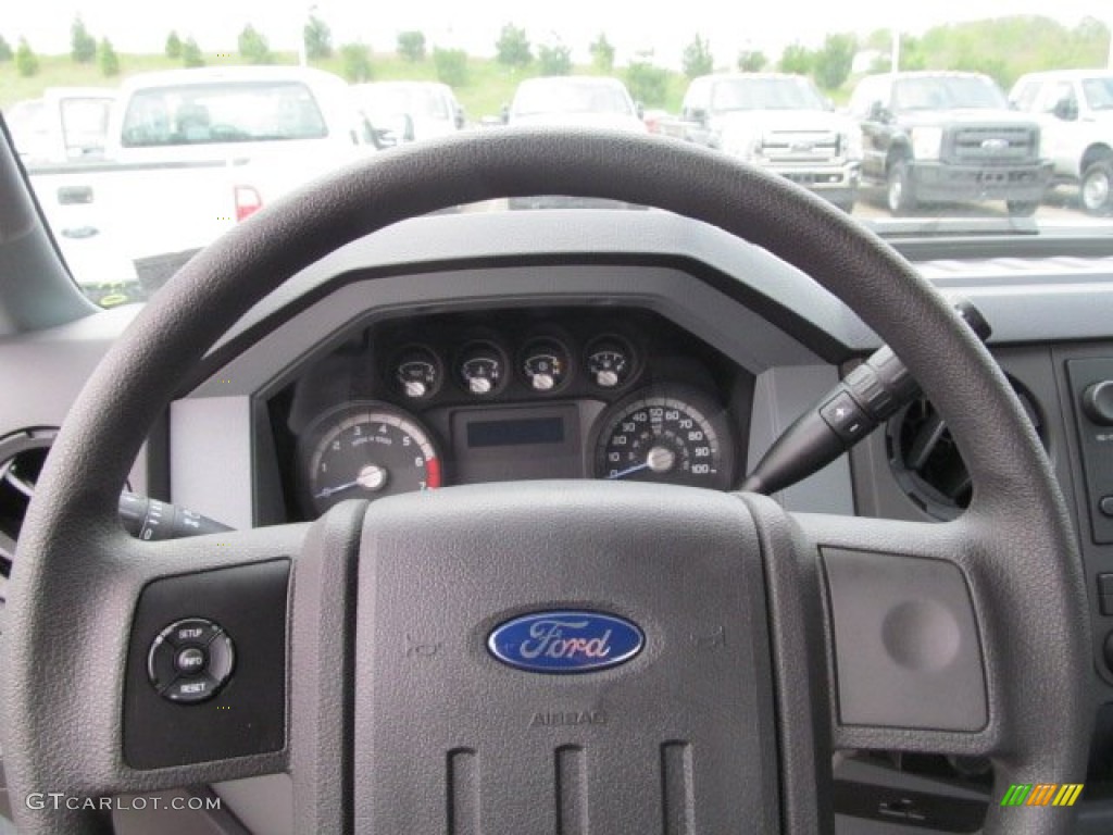 2012 F350 Super Duty XL SuperCab Dually - Oxford White / Steel photo #25