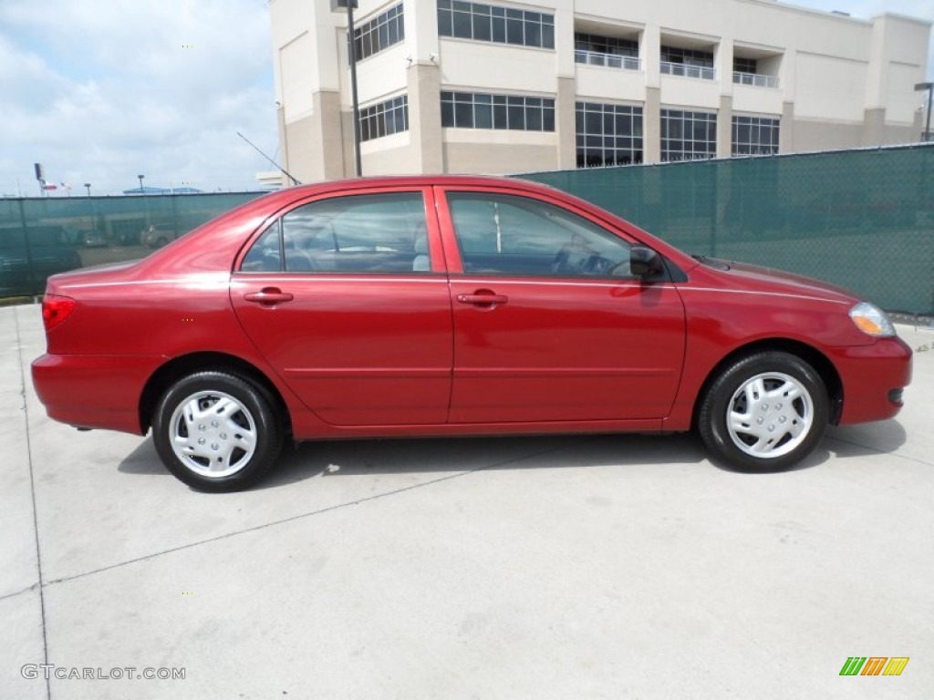 2008 Corolla CE - Barcelona Red / Stone photo #2