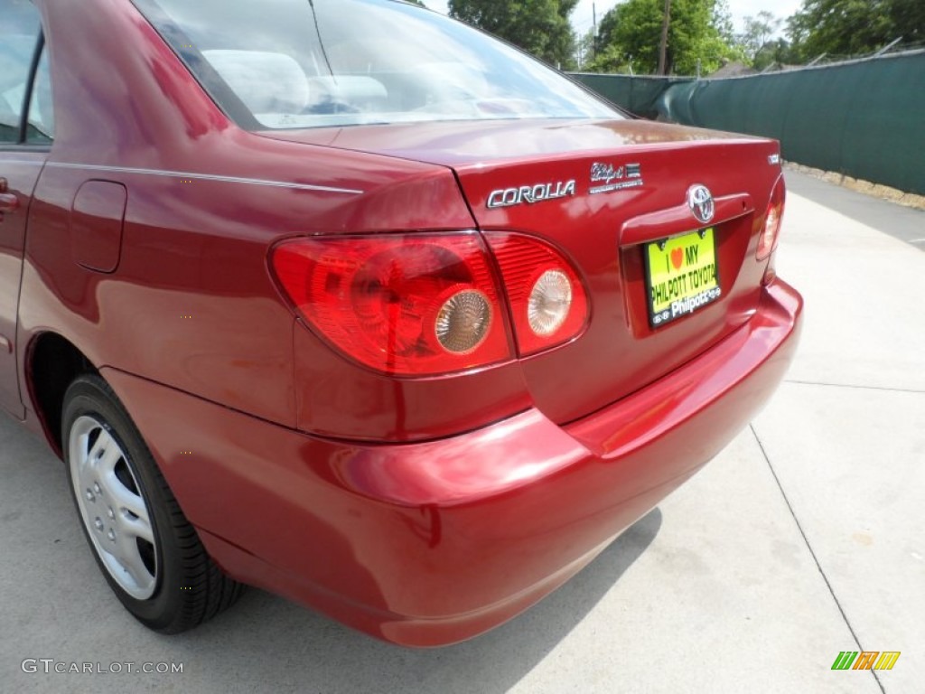 2008 Corolla CE - Barcelona Red / Stone photo #22