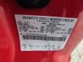 F1: Vermillion Red 2012 Ford F550 Super Duty XL Regular Cab 4x4 Dump Truck Color Code