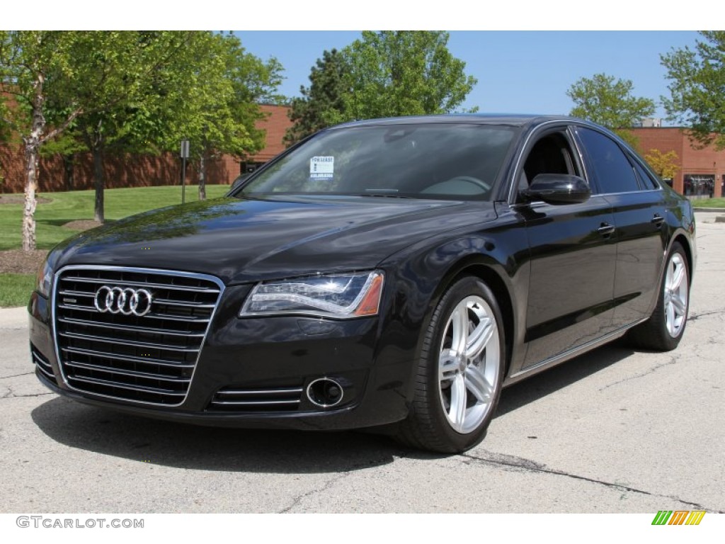 Phantom Black Pearl Effect 2012 Audi A8 4.2 quattro Exterior Photo #64455777