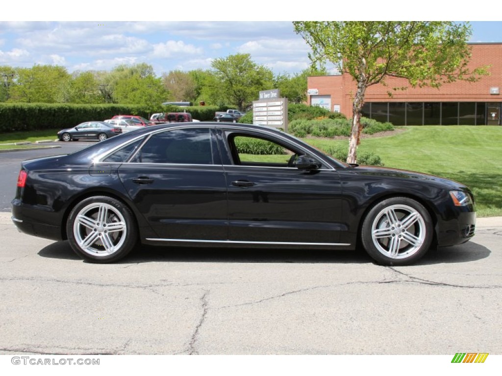 Phantom Black Pearl Effect 2012 Audi A8 4.2 quattro Exterior Photo #64455822
