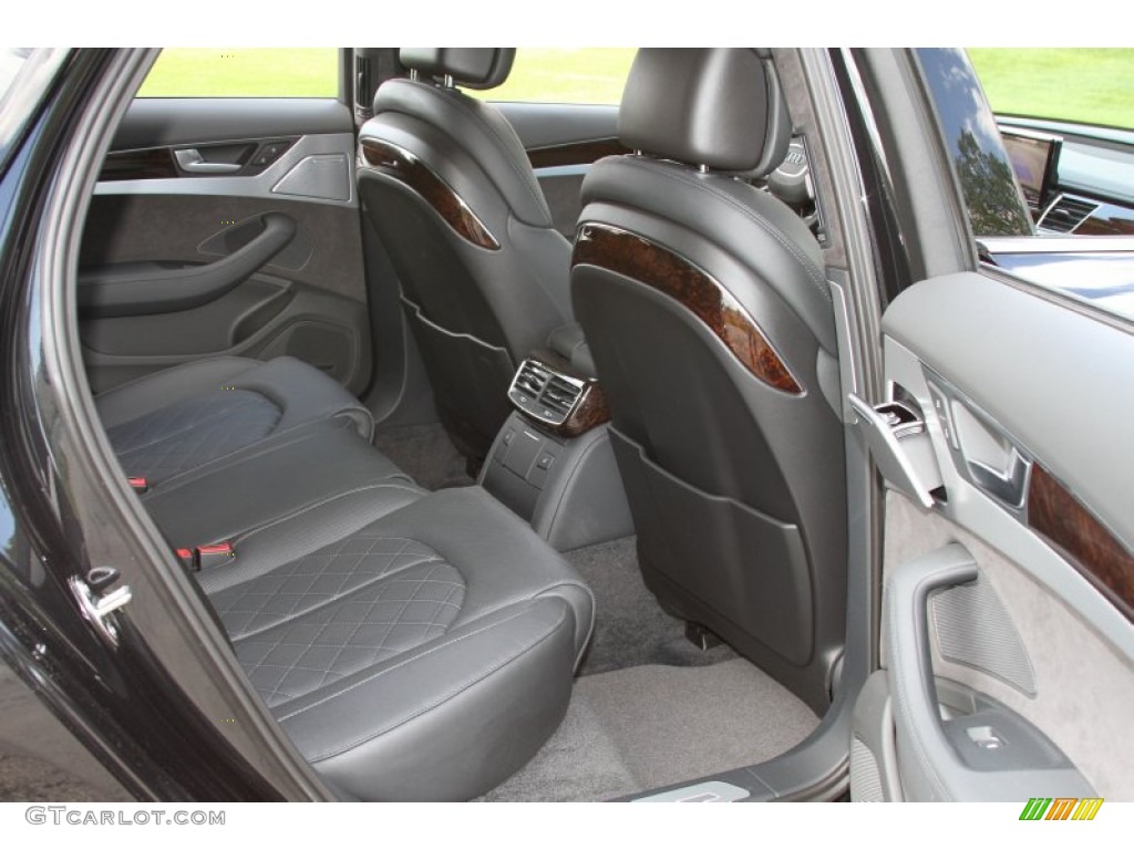 Black Interior 2012 Audi A8 4.2 quattro Photo #64456053