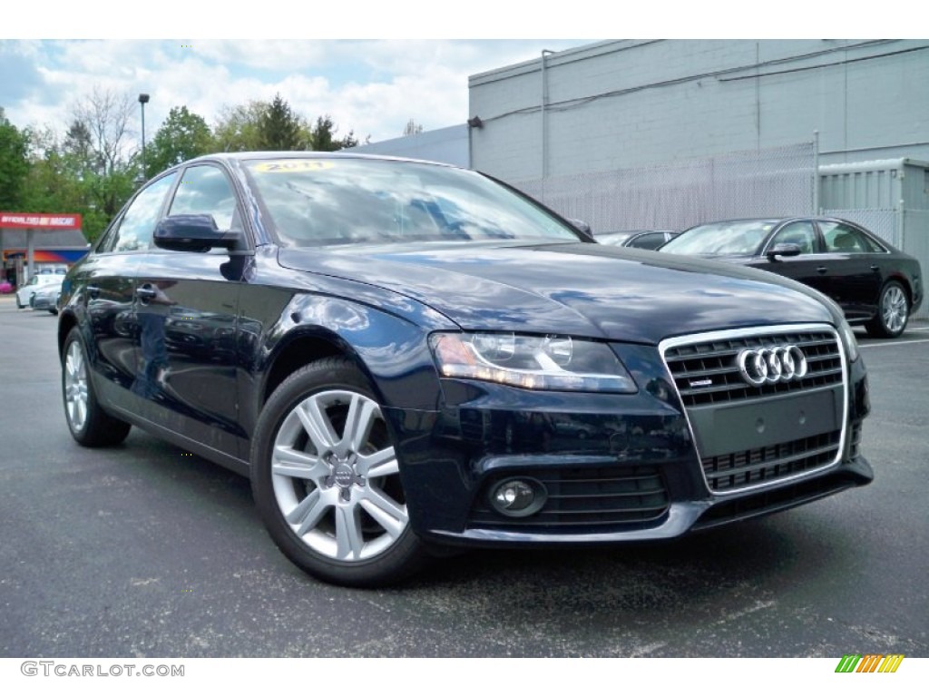 2011 A4 2.0T quattro Sedan - Deep Sea Blue Pearl / Black photo #1