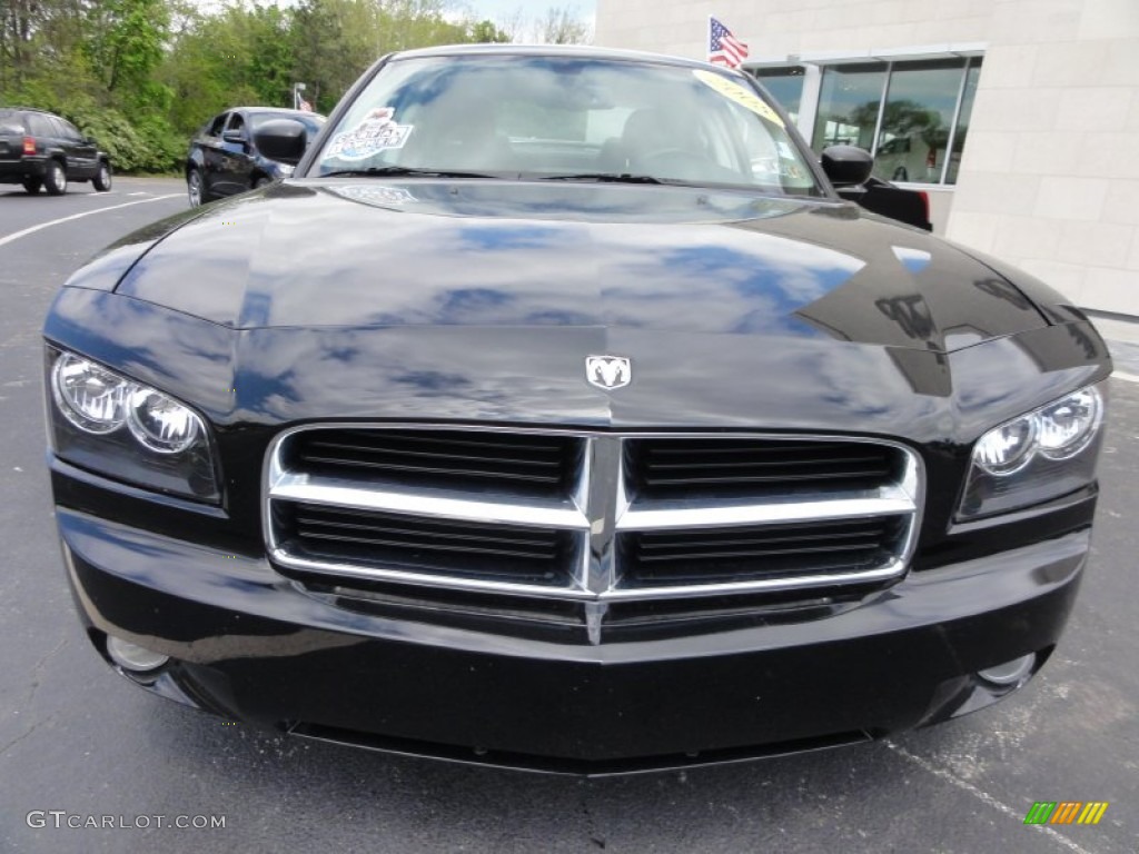 2008 Charger SXT AWD - Brilliant Black Crystal Pearl / Dark Slate Gray photo #4