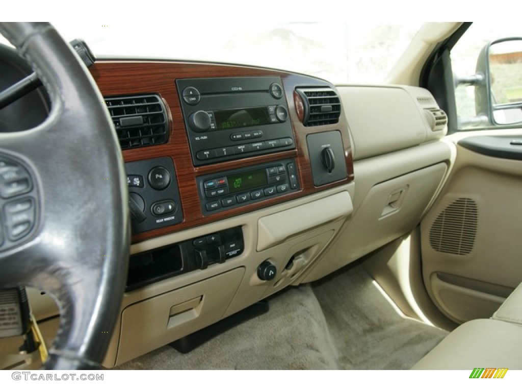 2006 F350 Super Duty Lariat FX4 Crew Cab 4x4 - Dark Green Satin Metallic / Tan photo #7