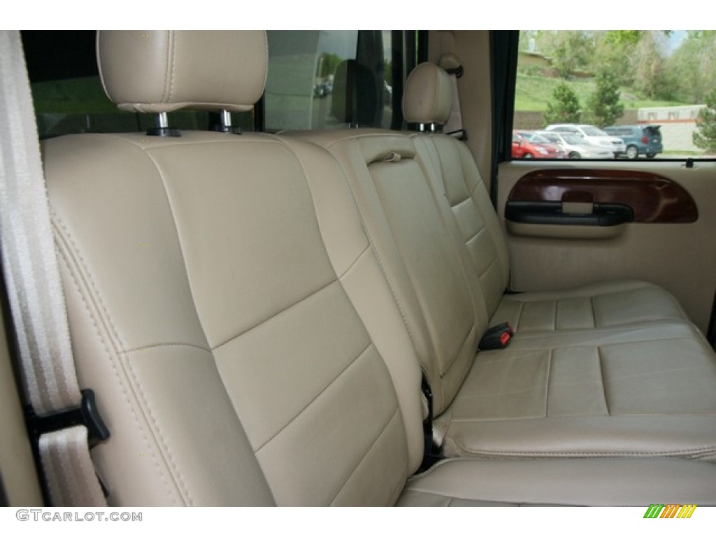 2006 F350 Super Duty Lariat FX4 Crew Cab 4x4 - Dark Green Satin Metallic / Tan photo #16