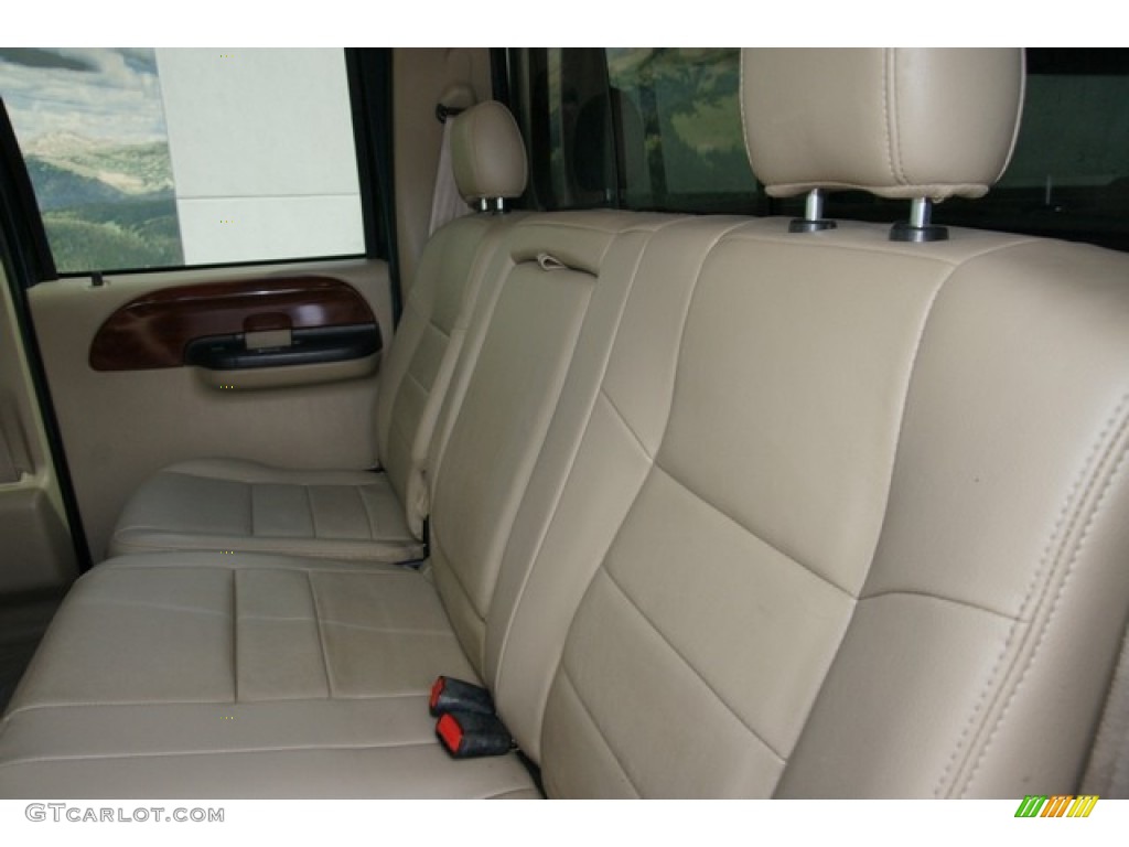 2006 F350 Super Duty Lariat FX4 Crew Cab 4x4 - Dark Green Satin Metallic / Tan photo #18