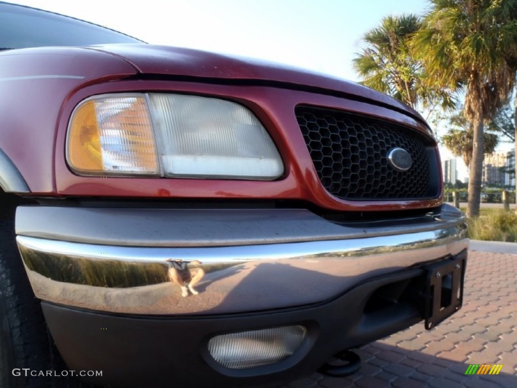 2002 F150 Lariat SuperCrew 4x4 - Toreador Red Metallic / Medium Parchment photo #19