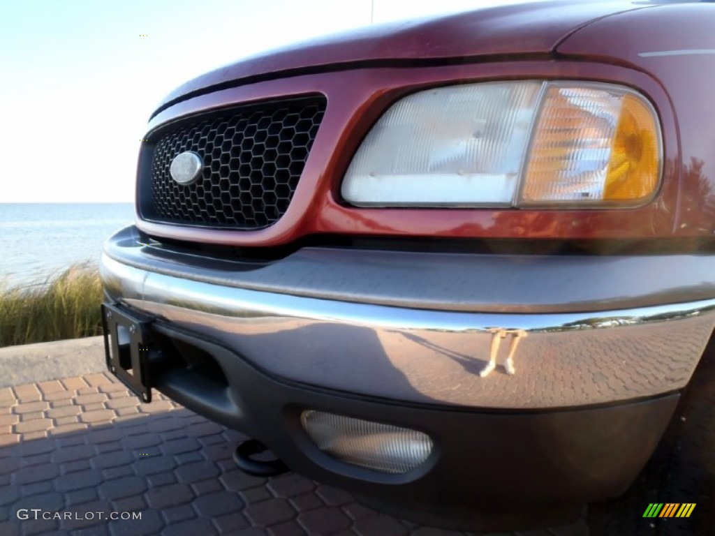 2002 F150 Lariat SuperCrew 4x4 - Toreador Red Metallic / Medium Parchment photo #20