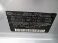 SM: Silver 2013 Hyundai Elantra Limited Color Code