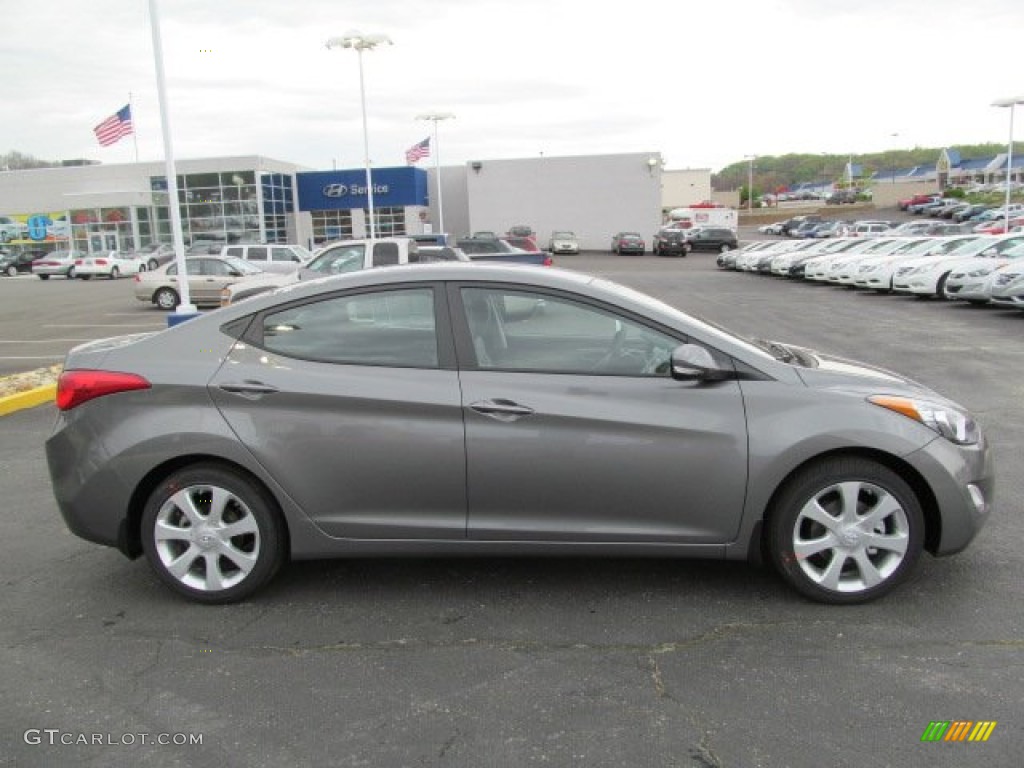 2013 Elantra Limited - Harbor Gray Metallic / Gray photo #2