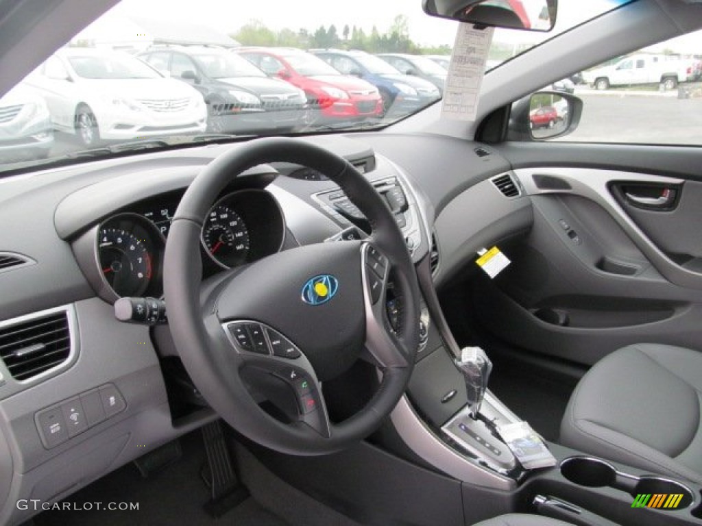 2013 Hyundai Elantra Limited Gray Dashboard Photo #64460528