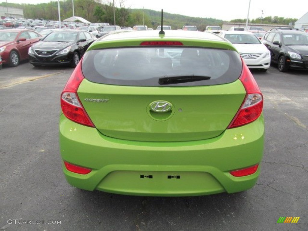 Electrolyte Green 2012 Hyundai Accent GS 5 Door Exterior Photo #64460966