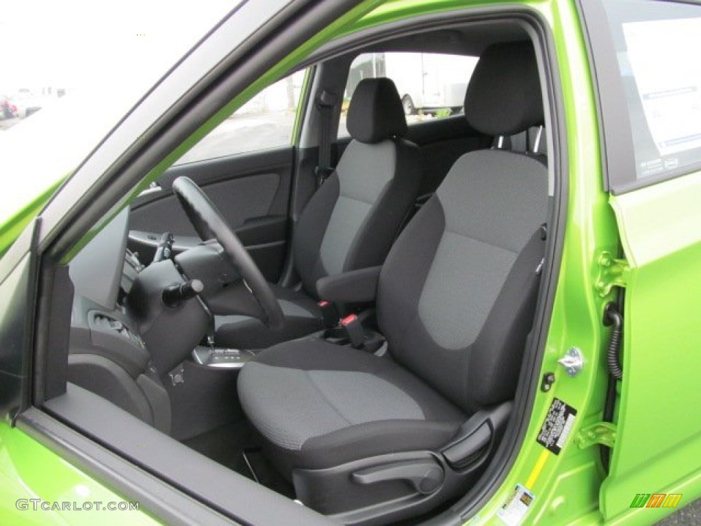 Black Interior 2012 Hyundai Accent GS 5 Door Photo #64460977