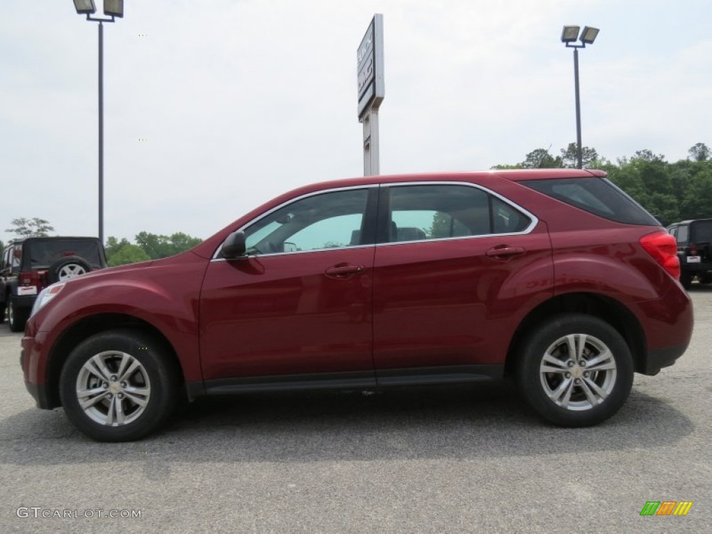 2010 Equinox LS - Cardinal Red Metallic / Jet Black/Light Titanium photo #4