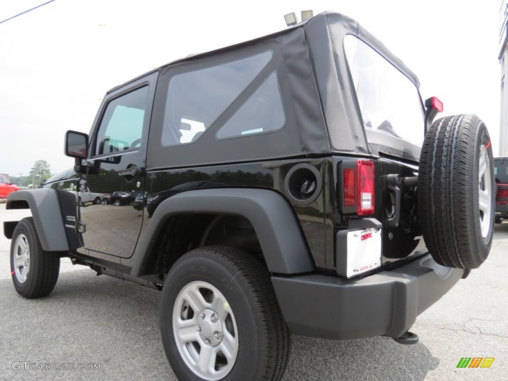 2012 Wrangler Sport 4x4 - Black / Black photo #5