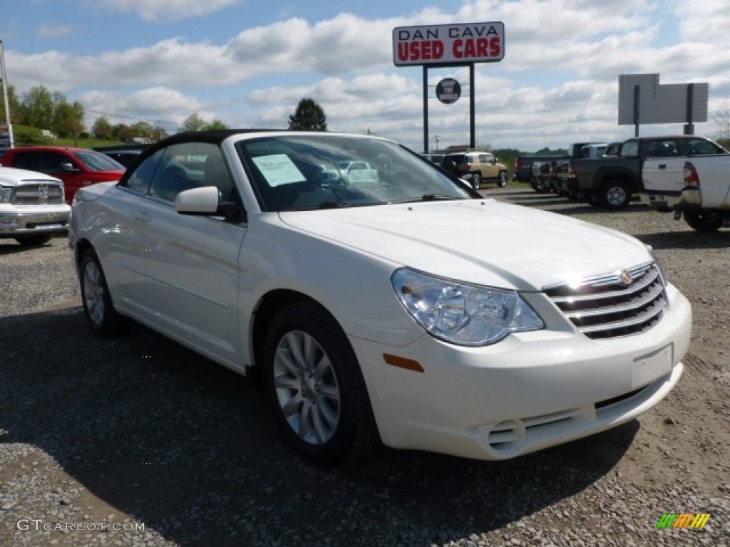 2010 Sebring Touring Convertible - Stone White / Dark Slate Gray photo #1