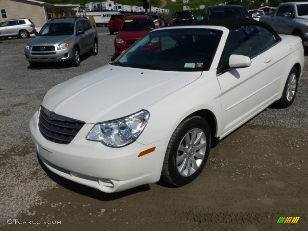 2010 Sebring Touring Convertible - Stone White / Dark Slate Gray photo #3