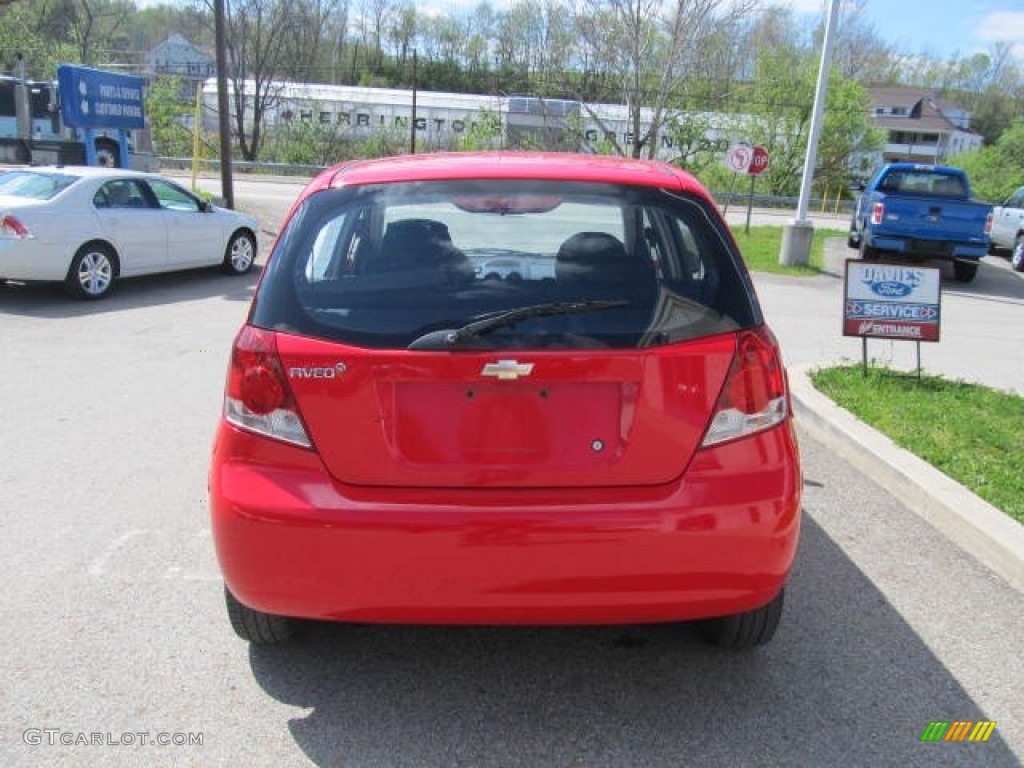 2007 Aveo 5 LS Hatchback - Sport Red / Charcoal Black photo #4