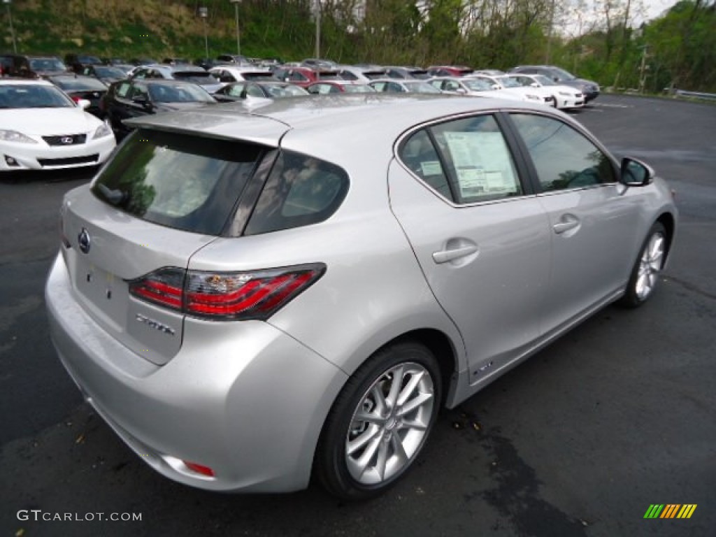 Tungsten Silver Pearl 2012 Lexus CT 200h Hybrid Premium Exterior Photo #64465257