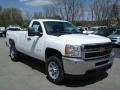 Summit White - Silverado 3500HD WT Regular Cab 4x4 Photo No. 4
