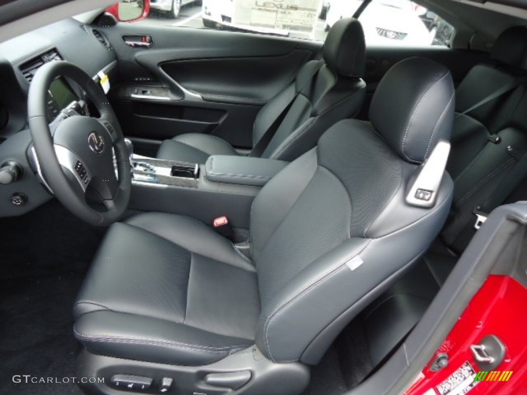 Black Interior 2012 Lexus IS 250 C Convertible Photo #64466253