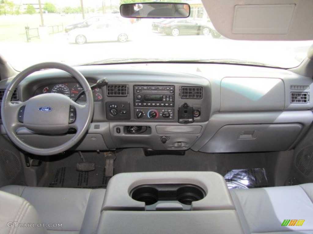 2004 F250 Super Duty Lariat Crew Cab 4x4 - Dark Shadow Grey Metallic / Medium Flint photo #3